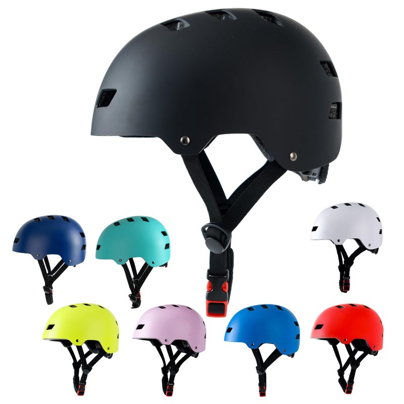 Bavilk Bike Helmet 3 Sizes for Teenager Kids Youth Adults,Bavilk Skateboard Helmet Adjustable Multi-Sport Bicycle Cycling Scooter Roller Skate Inline Skating Rollerblading for Girls Boys Women Men Teen - Image 1